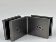 SBD50 square glass to glass - brushed gun black